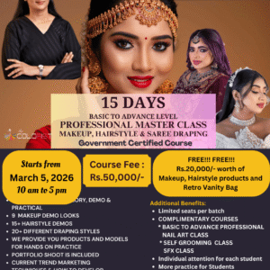 15 DAYS BRIDAL MAKEUP MASTER CLASS