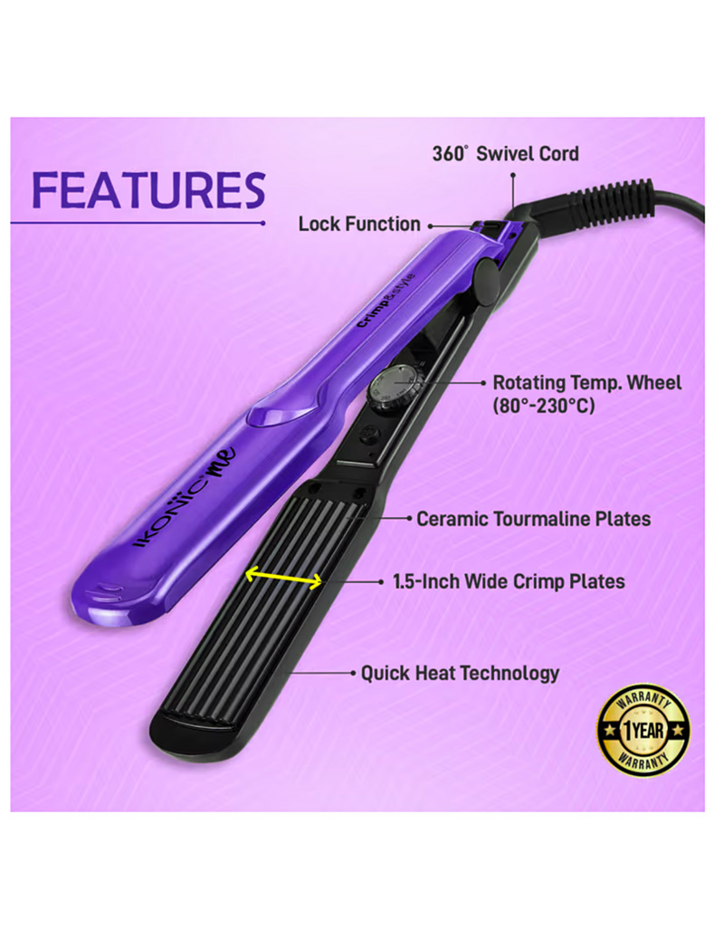 IKONIC Professional Crimp & Style Hair Styler