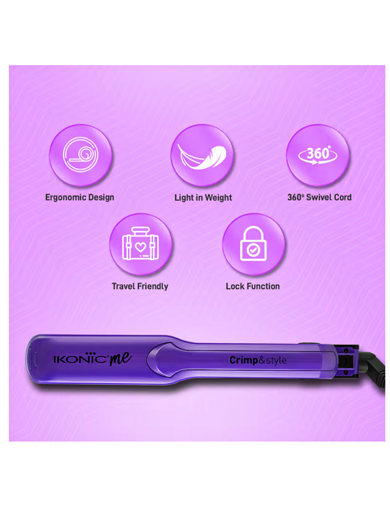 IKONIC Professional Crimp & Style Hair Styler - Image 6