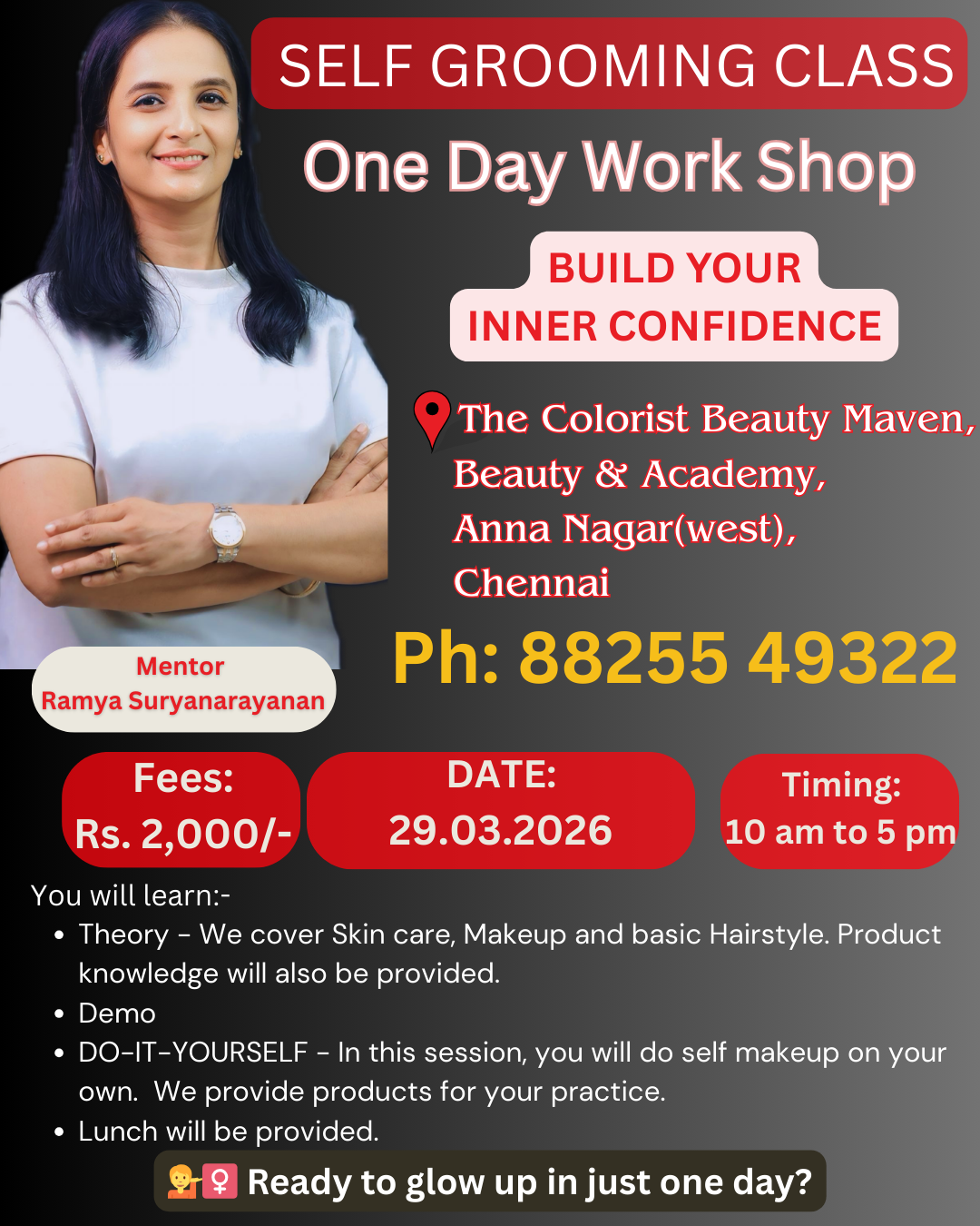 ONE DAY SELF GROOMING CLASS