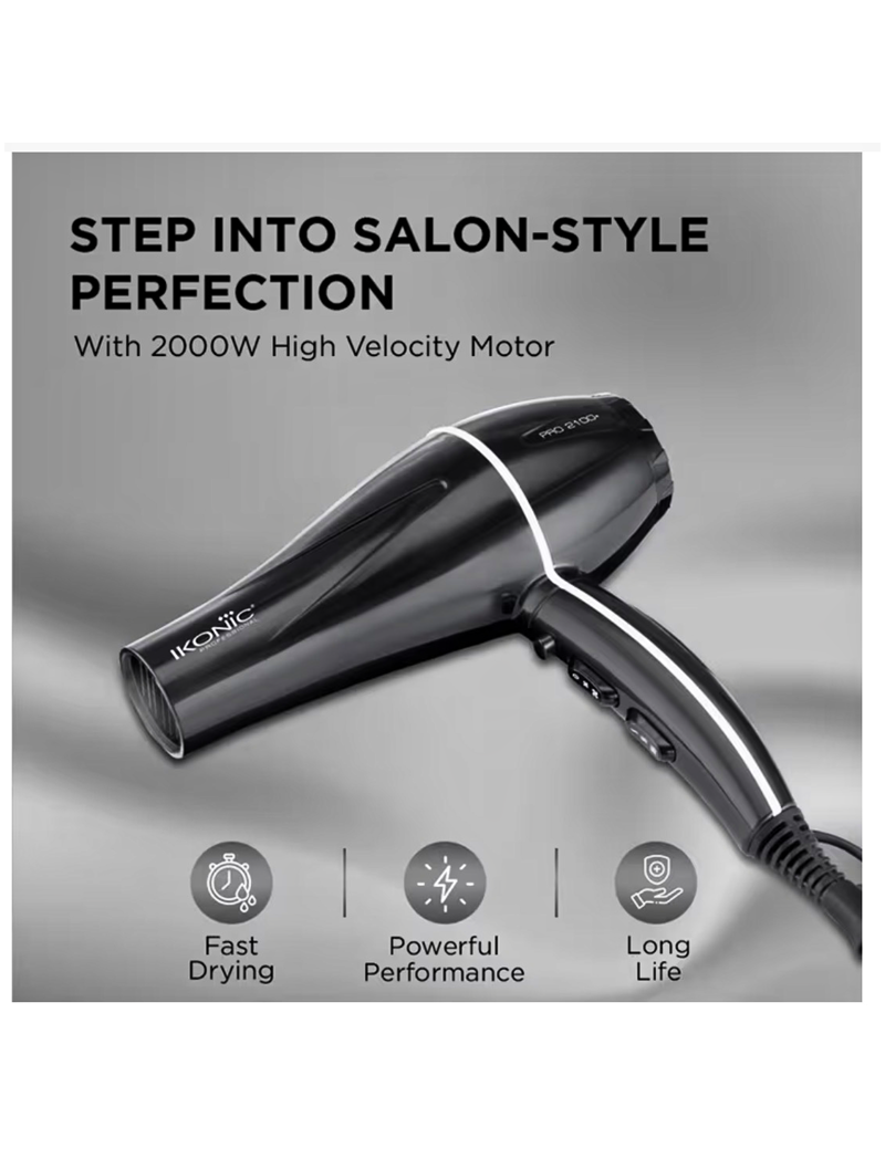 IKONIC Professional Pro 2100+ Hair Dryer - Image 3
