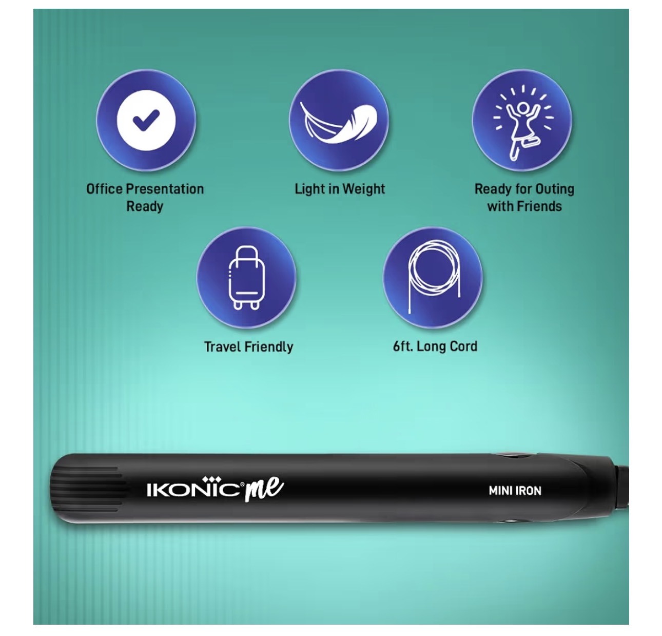 IKONIC Mini Hair Straightener - Image 5