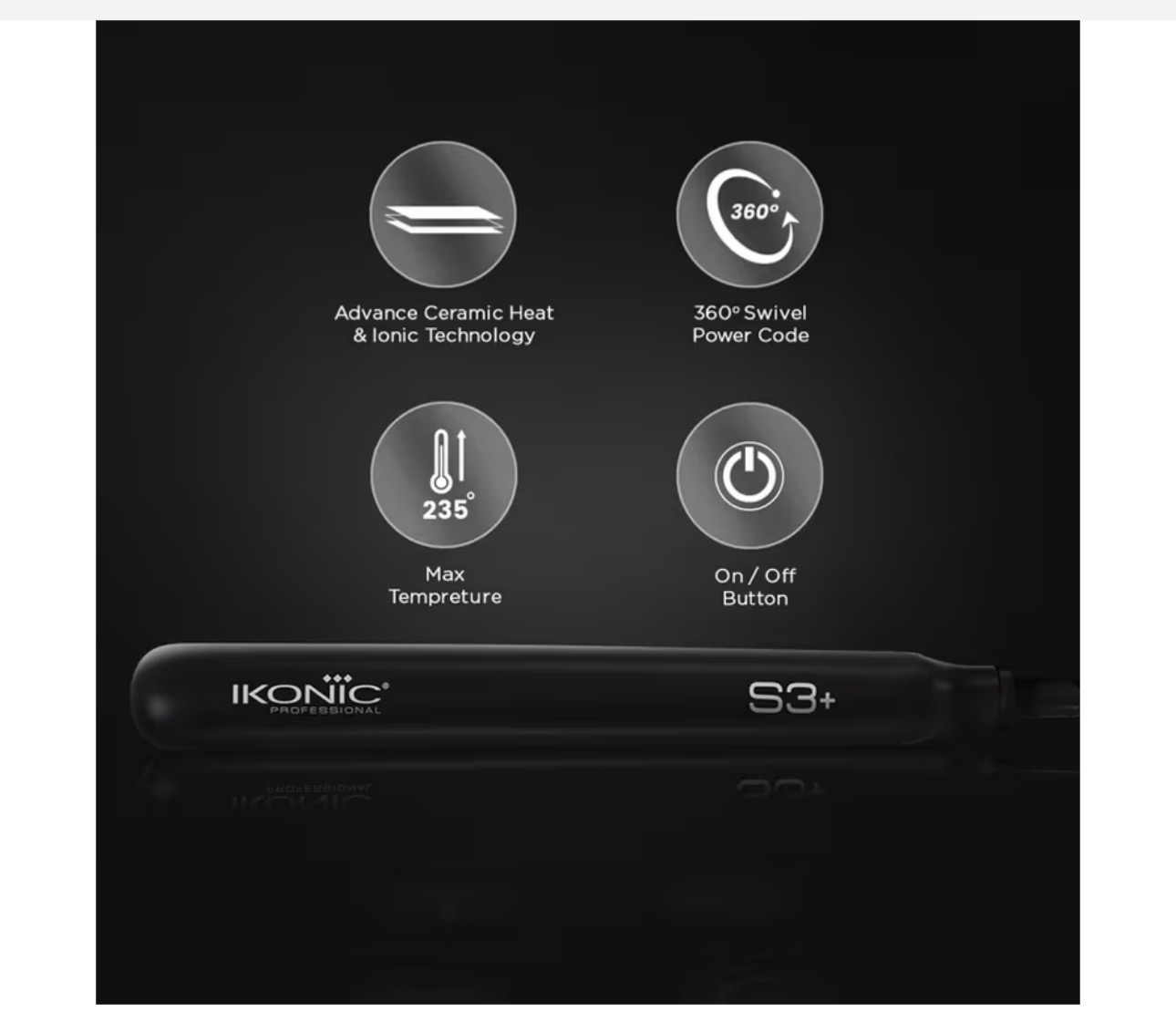 IKONIC Professional S3+ Hair Straightener - Image 5